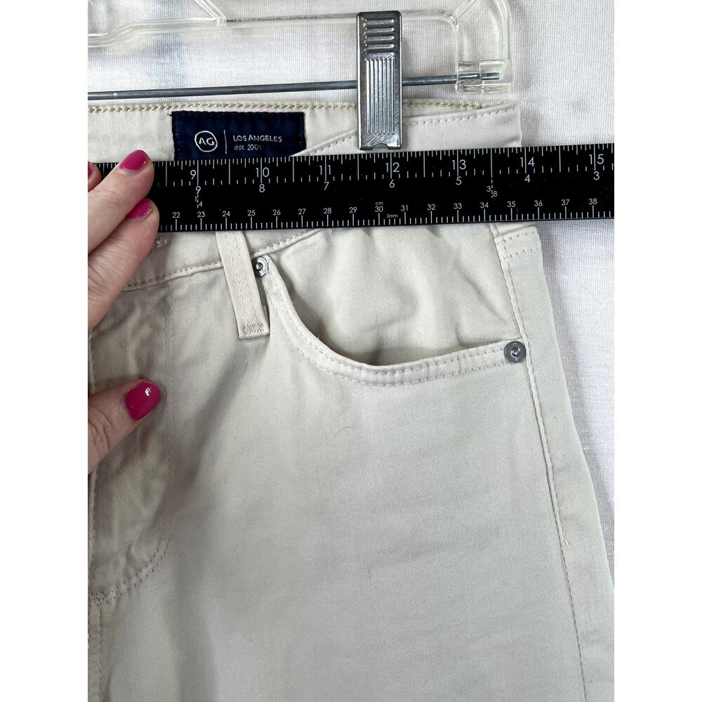 AG Prima Crop Cigarette Leg jeans, khaki color, size 26R - Picture 10 of 12